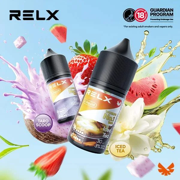 RELX悅刻煙油.webp RELX 煙油:30ML&30mg/瓶 · 10 款經典口味 · 悅刻原廠煙油-台灣現貨:圖片 1
